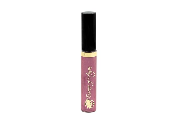 Essence Of Argan Pink Lip Gloss with Moroccan Argan Oil - Matte Finish Plumping Lip Gloss for Dry & Cracked Lips - Hydrating Moisturizer for Chapped Lips - 0.25 Oz