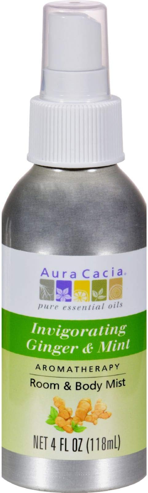 Aura Cacia - Aromatherapy Mist Ginger Mint - 4 fl oz