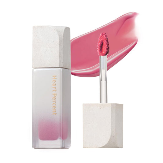 Heart Percent Dote On Mood Pure Glow Tint, Watery & Lightweight Moisturizing Lip Stain Long Lasting Liquid Lipstick 6.8g, #14. Magenta Dew