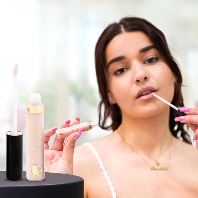 Essence Of Argan Inspiration Lip Gloss with Moroccan Argan Oil to Moisturize and Plump your Lips – Lip Care to Eliminate Dryness - Inspiration Matte Effect 0.25oz