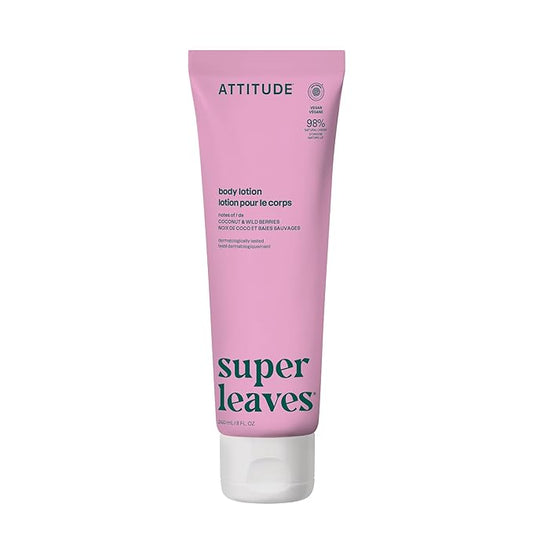 ATTITUDE Body Lotion, EWG Verified, Vegan & Cruelty-Free, Hydrating Moisturizer for Dry Skin, Non-Greasy, Skin Care, Orange Blossom & Eucalyptus, 8 Fl Oz