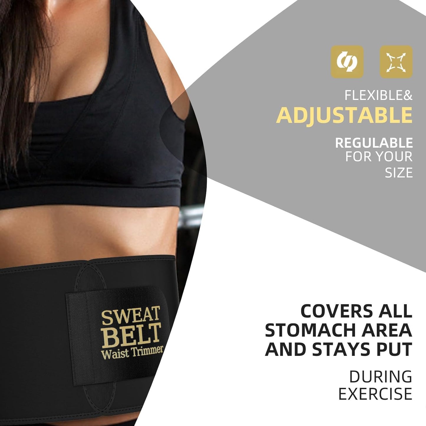 ZPP Waist Trainer for Women and Men, Neoprene Sweat Band Waist Trimmer Belt Slimming Stomach Wrap for Workout