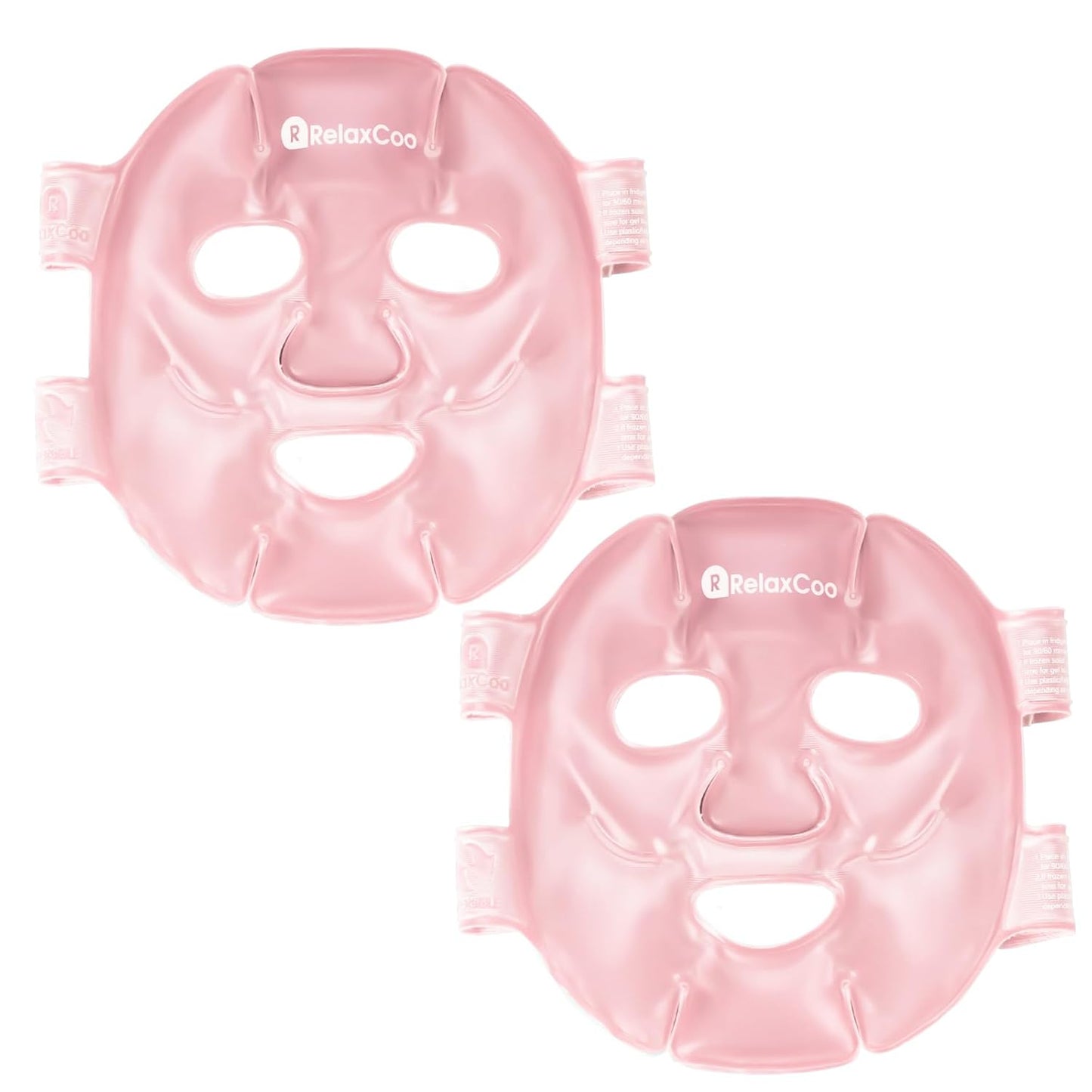 Cold Face Eye Mask Ice Pack Reduce Face Puff,Dark Circles,Gel Hot Cold Compress,Face SPA for Woman Sleeping, Pressure, Headaches, Skin Care, 2 Pack, Pink
