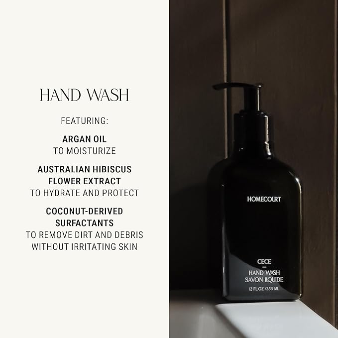 Homecourt Hand Wash, Gently Cleanses & Hydrates, Removes Dirt & Debris Without Irritating Skin, Clean Formula, Cece 2.0, 12 fl oz