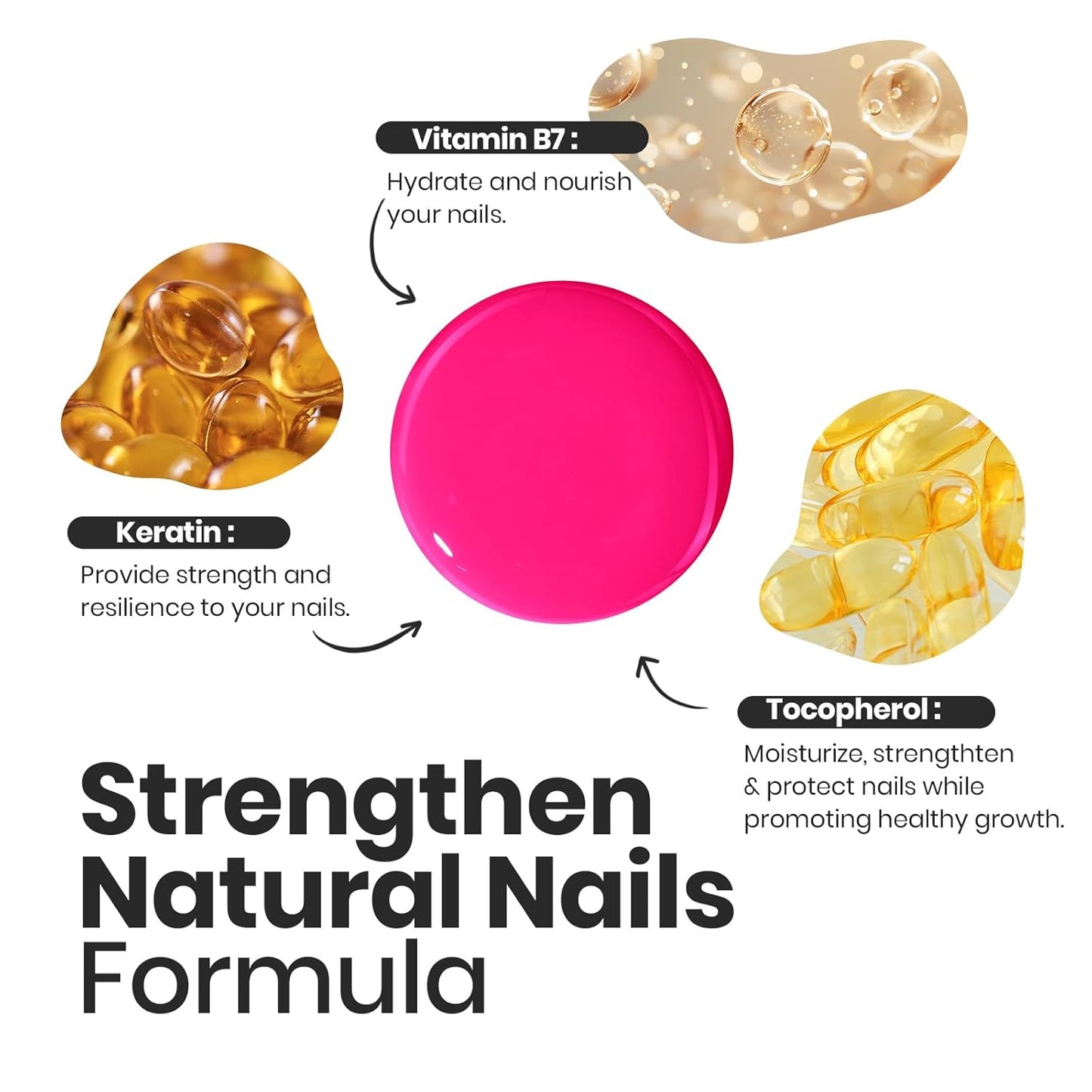 Beetles Neon Nail polish Set, 6 Colors Bright Rainbow Nail Polish Kit Quick Dry Finger Nail Polish Glossy Shine Nail Lacquer Polish Long Lasting Neon Party Gifts for Women