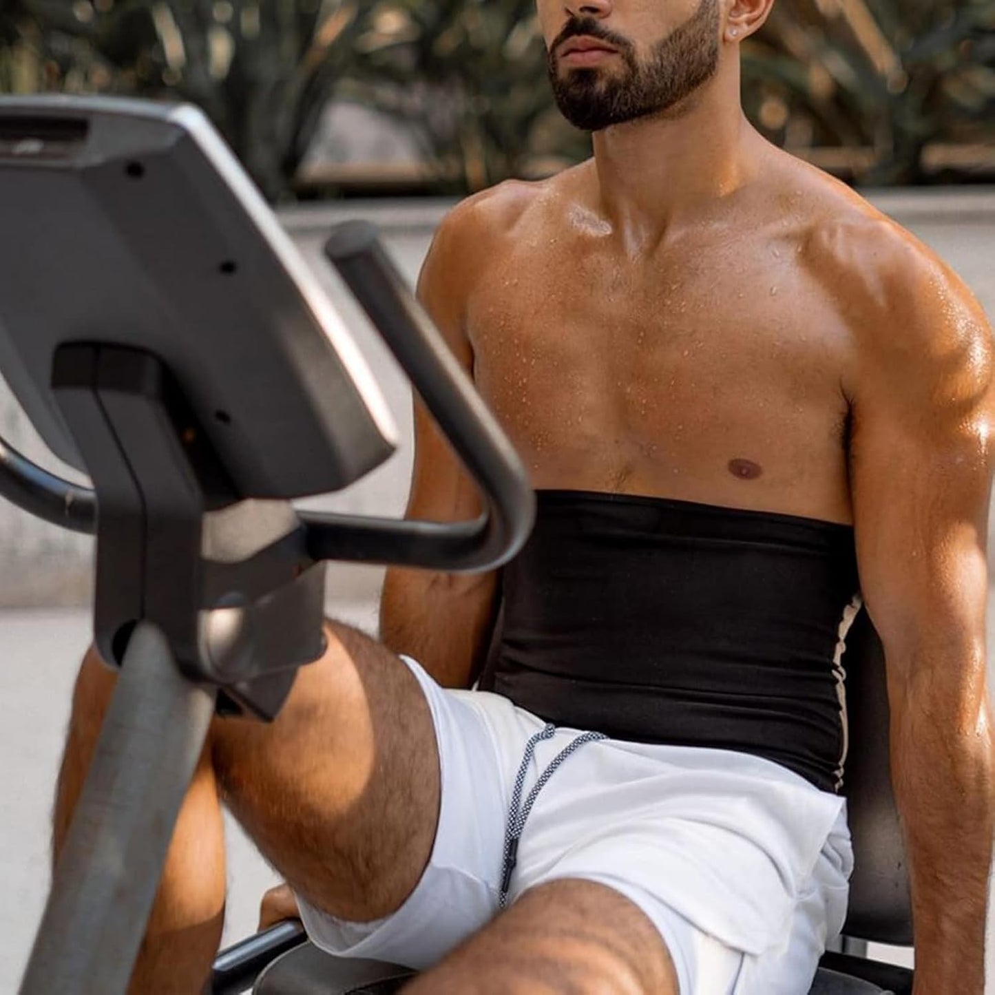 Waist Trainer Trimmer Sweat Belt Band for Men Lower Belly Fat Sauna Slimming Belt Suit Workout