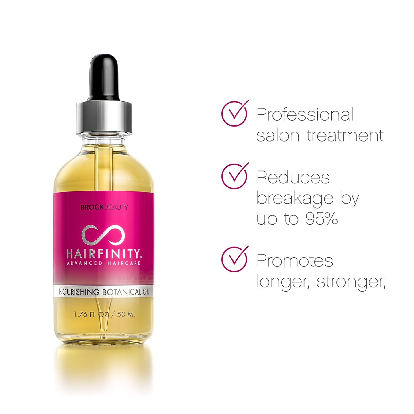 Hairfinity Botanical Hair Oil with Rosemary - Growth Treatment for Dry Damaged Hair and Scalp with Jojoba, Olive, Sweet Almond Oils - Silicone and Sulfate Free 1.76 oz