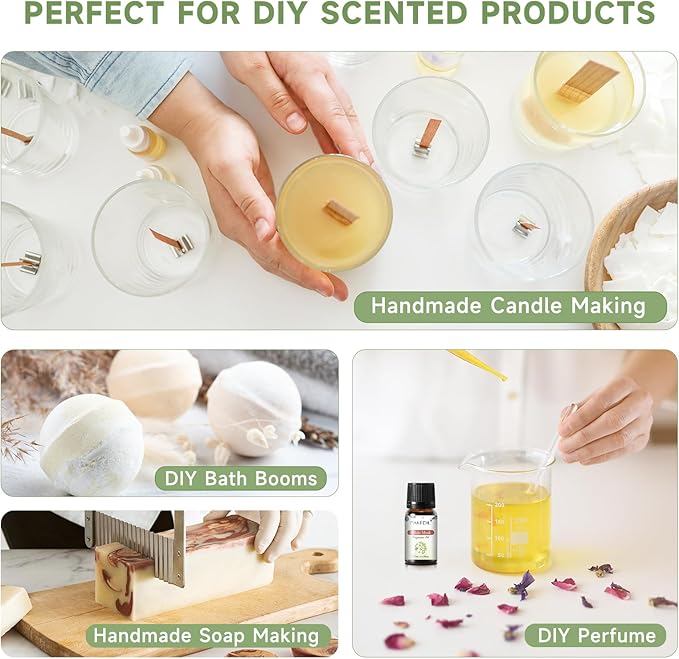 PHATOIL Coconut 20 Pcs Fragrance Oil Set, Premium Fragrance Oil, for Humidifier, DIY Candle & Soap Making Scent, Aromatherapy Diffuser Oils Set (5ML)