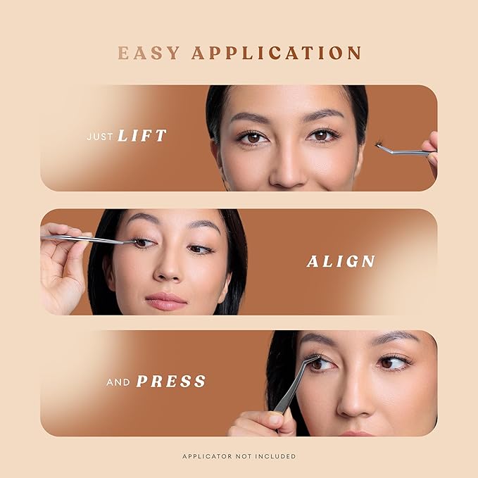 Silly George Pop-On Lashes - DIY 1-Step Pre-Glued Faux Eyelash Clusters, Natural Look Extensions, Brown - Bloom, 5-7 Pair Set, Pack of 60 Clusters