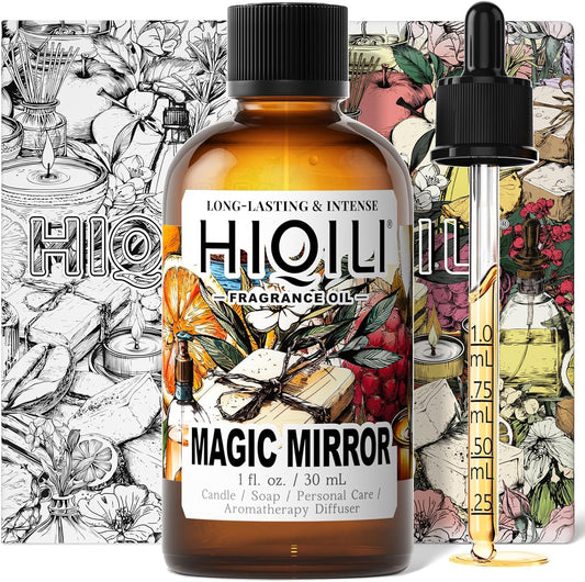 HIQILI Magic Mirror Fragrance Oil for Soap, Inspired by A.Su Ana-Sui, Candle, Women's Perfume Making, Floral Fruity Scents for Essential Oil Diffuser - 1Fl Oz