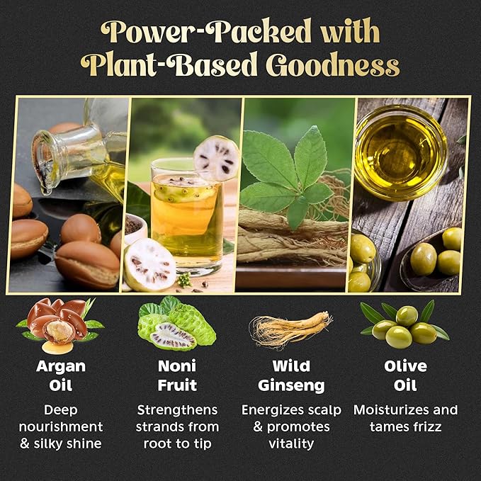 Herbishh Hair Color Shampoo for Gray Magic Dye Colors in Minutes Long Lasting 500ml 3-In-1 Color Ammonia-Free (Dark Coffee)